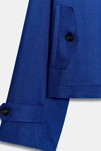 VESTE COL MONTANT EN LIN