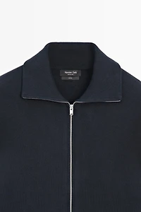 Cardigan 100 % coton à fermeture Éclair