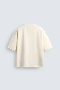 NUMBER PRINT BOXY FIT SWEATSHIRT
