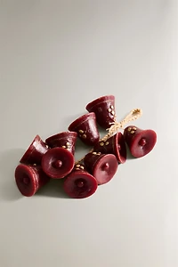 SET OF CHRISTMAS BELL CASCADE CANDLES (SET OF 10)