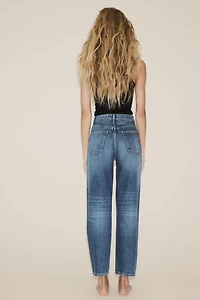 JEAN TRF MOM FIT TAILLE HAUTE