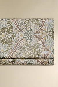 MORRIS & CO. LEAF PRINT COTTON SATEEN FLAT SHEET