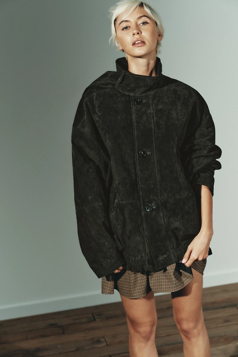 100% SUEDE LEATHER JACKET