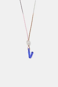 ALPHABET LETTER CORD NECKLACE