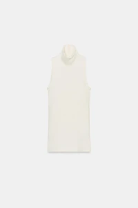 HIGH COLLAR SLEEVELESS TOP