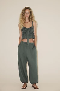 RUFFLED BOW TOP