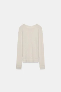 LONG SLEEVE T-SHIRT WITH LINEN