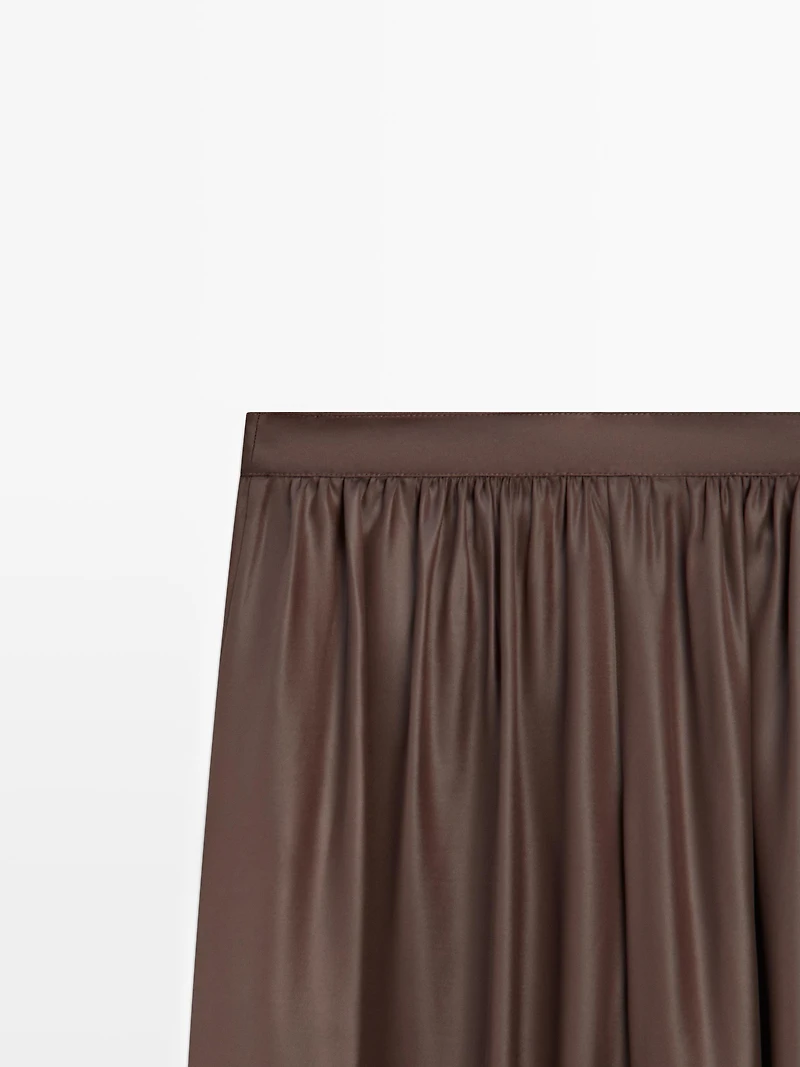 Pantalon balloon fluide satiné