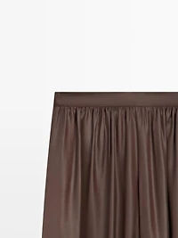 Pantalon balloon fluide satiné