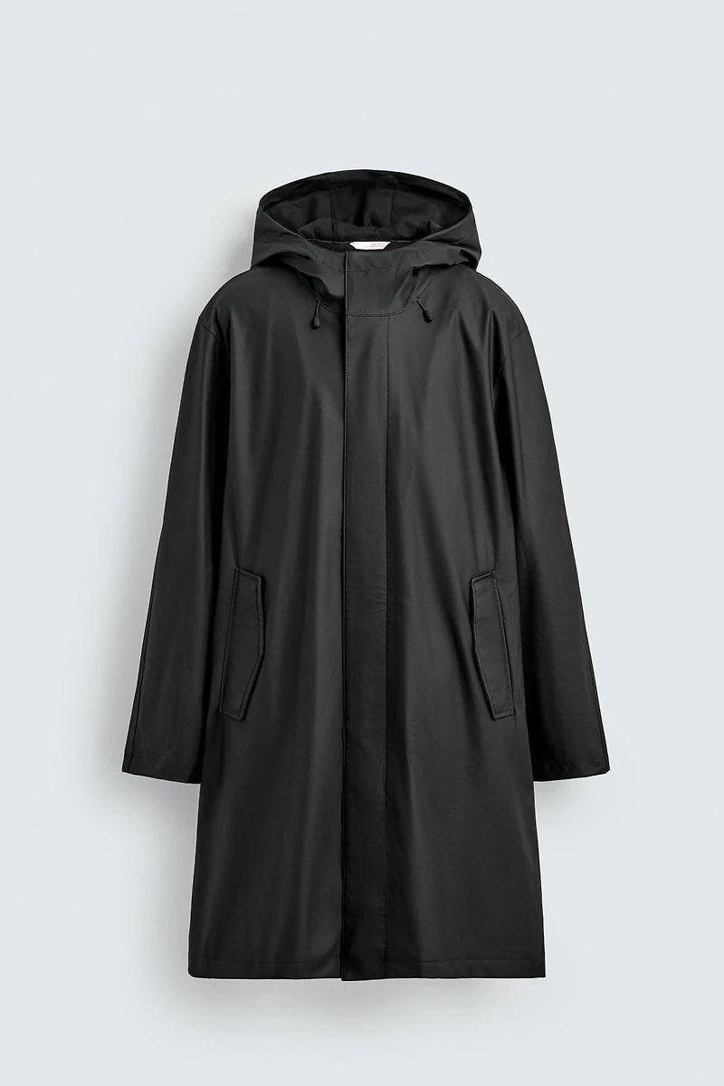 RUBBERIZED HOODED PARKA
