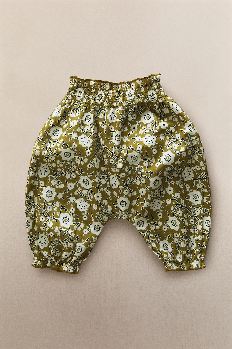 FLORAL BABY BAGGY PANTS