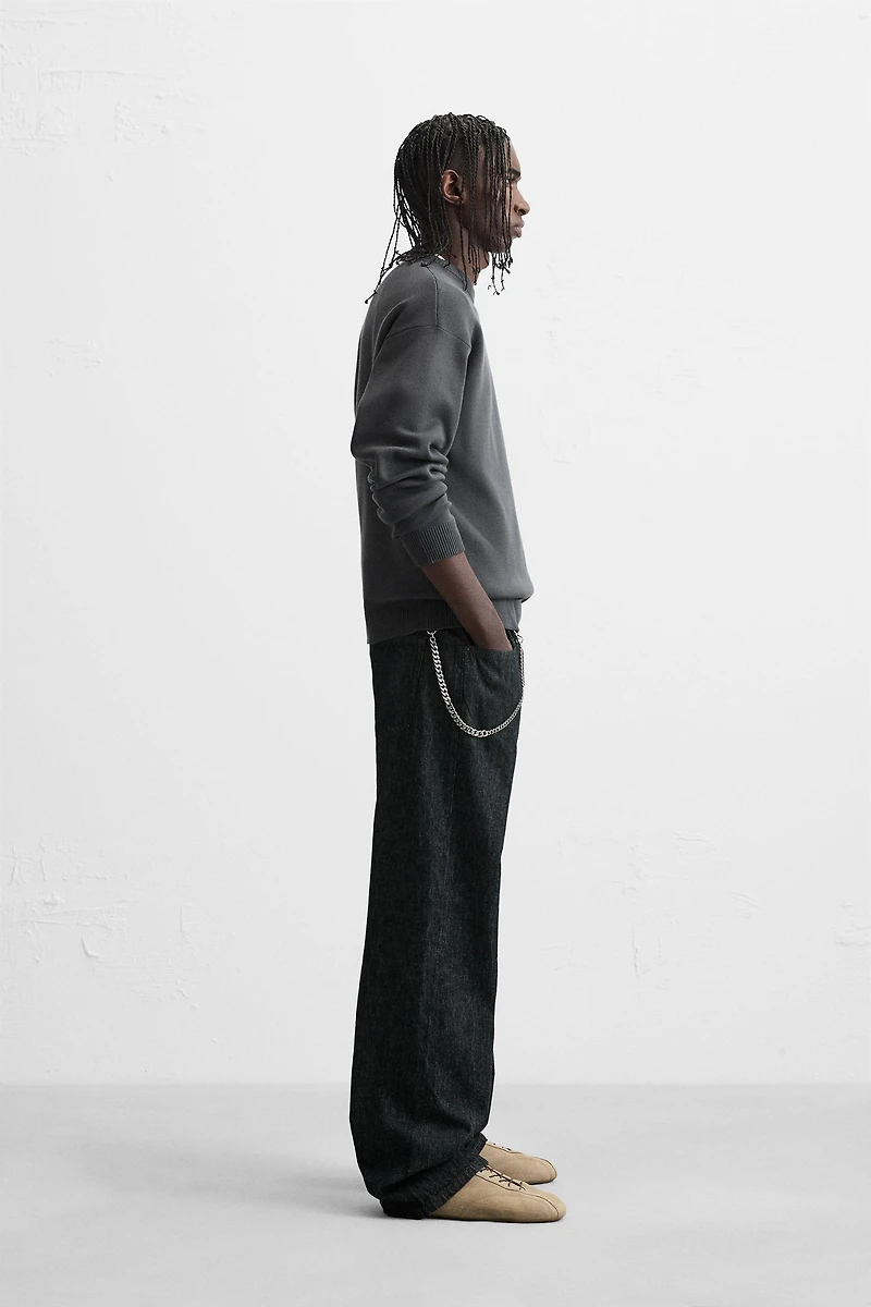SOFT TEXTURED KNIT SWEATER