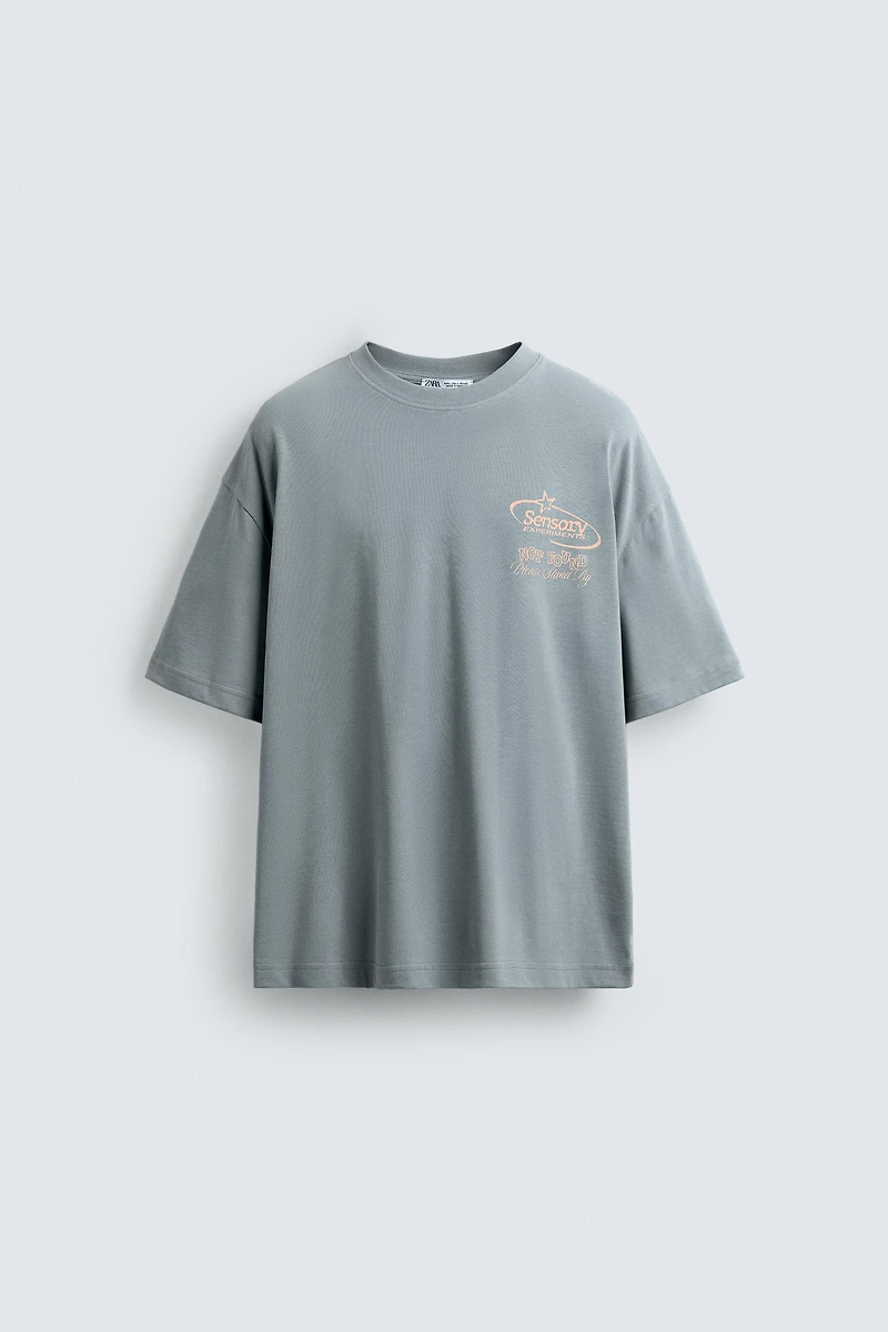 T-SHIRT IMPRIMÉ DÉLAVÉ