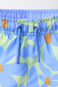 AGES 2-6 / FLORAL PRINT SWIM SHORTS