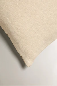 PLAIN LINEN THROW PILLOW COVER