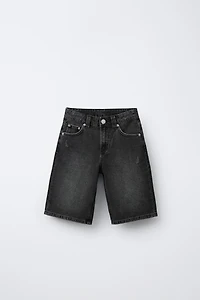 WIDE FIT DENIM SHORTS