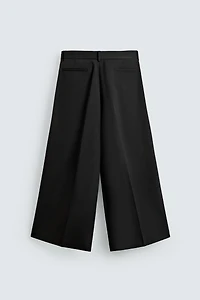 PLEATED WIDE FIT PANTS