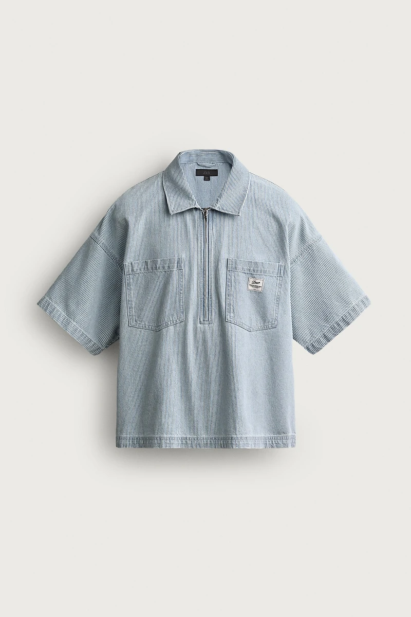 ZIP POLO SHIRT WITH POCKETS