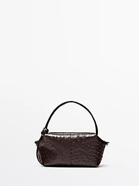 Mini-sac satchel en cuir texturé
