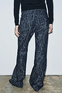 JACQUARD DENIM PANTS ZW COLLECTION