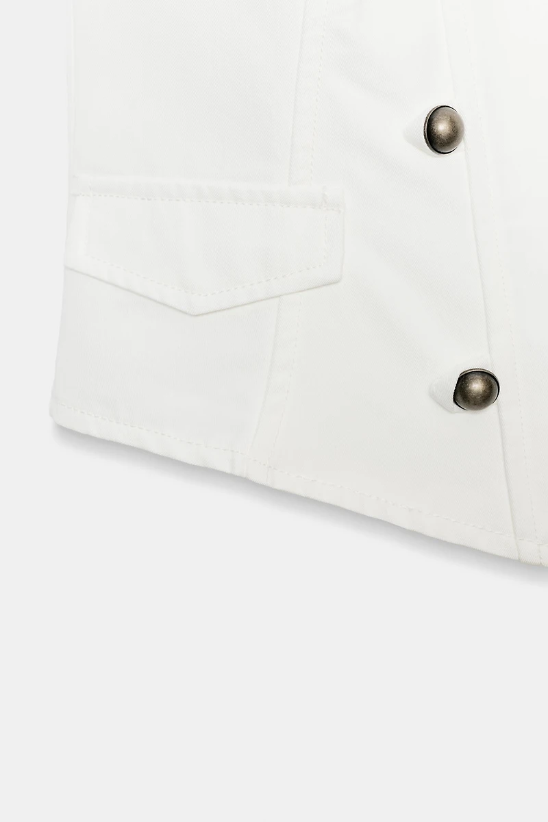 ZIP BUTTON TOP
