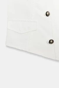 ZIP BUTTON TOP