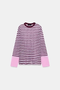 STRIPED KNIT JUMPER