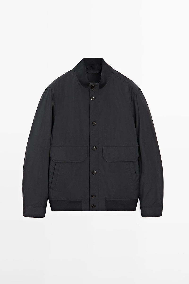Bomber jacket with pocket details