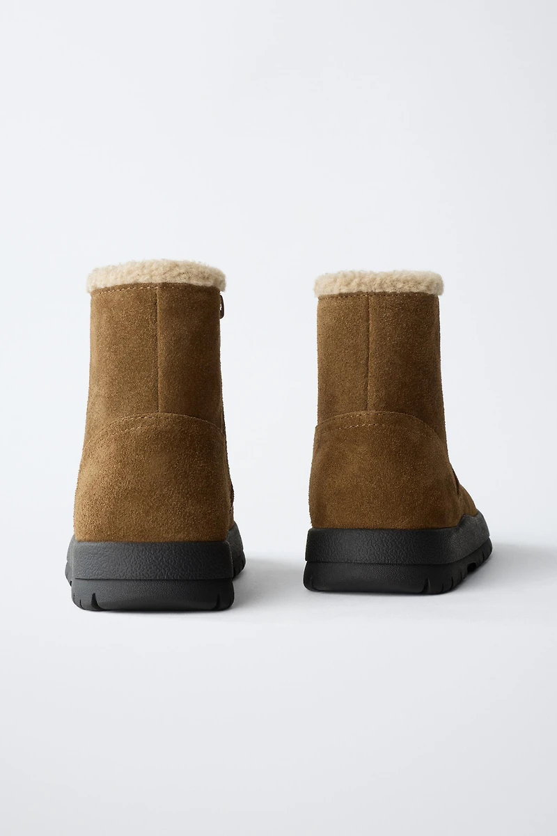 BOTTES EN CUIR DOUBLÉES