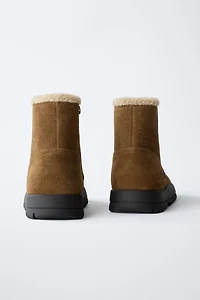 BOTTES EN CUIR DOUBLÉES