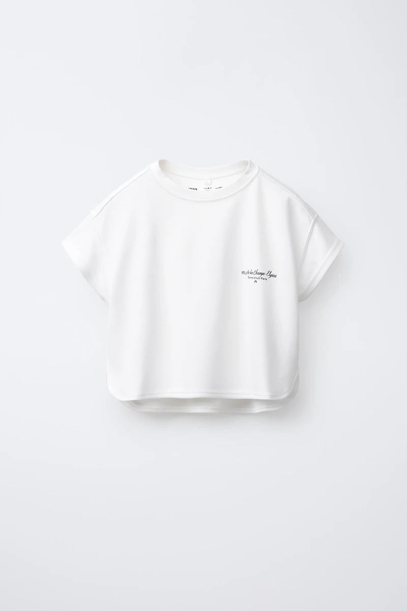 T-SHIRT FLUIDE À INSCRIPTION