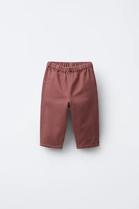 TWILL BAGGY PANTS