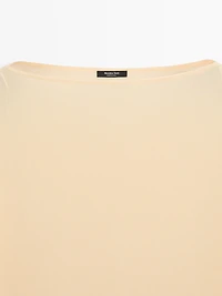 Chemisier fluide semi-transparent