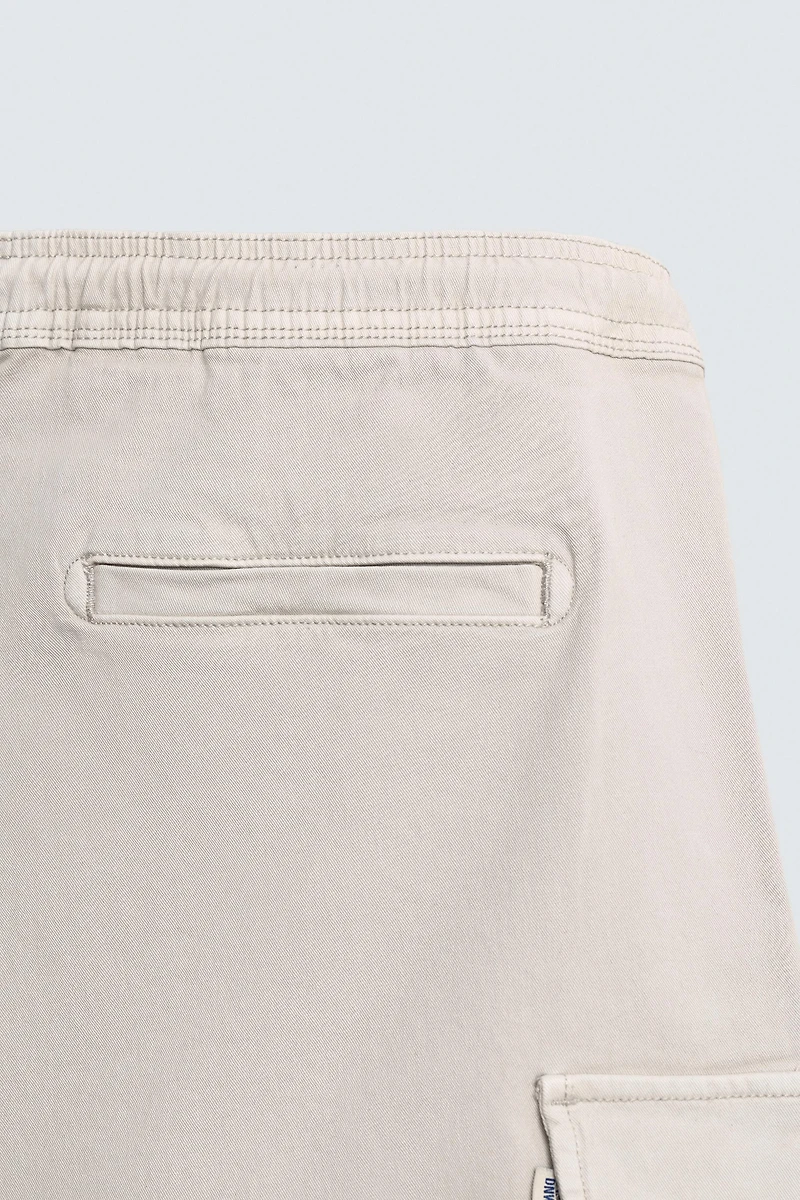 BERMUDA CARGO RELAXED FIT DÉLAVÉ