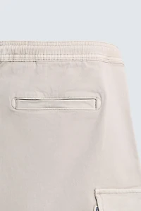 BERMUDA CARGO RELAXED FIT DÉLAVÉ