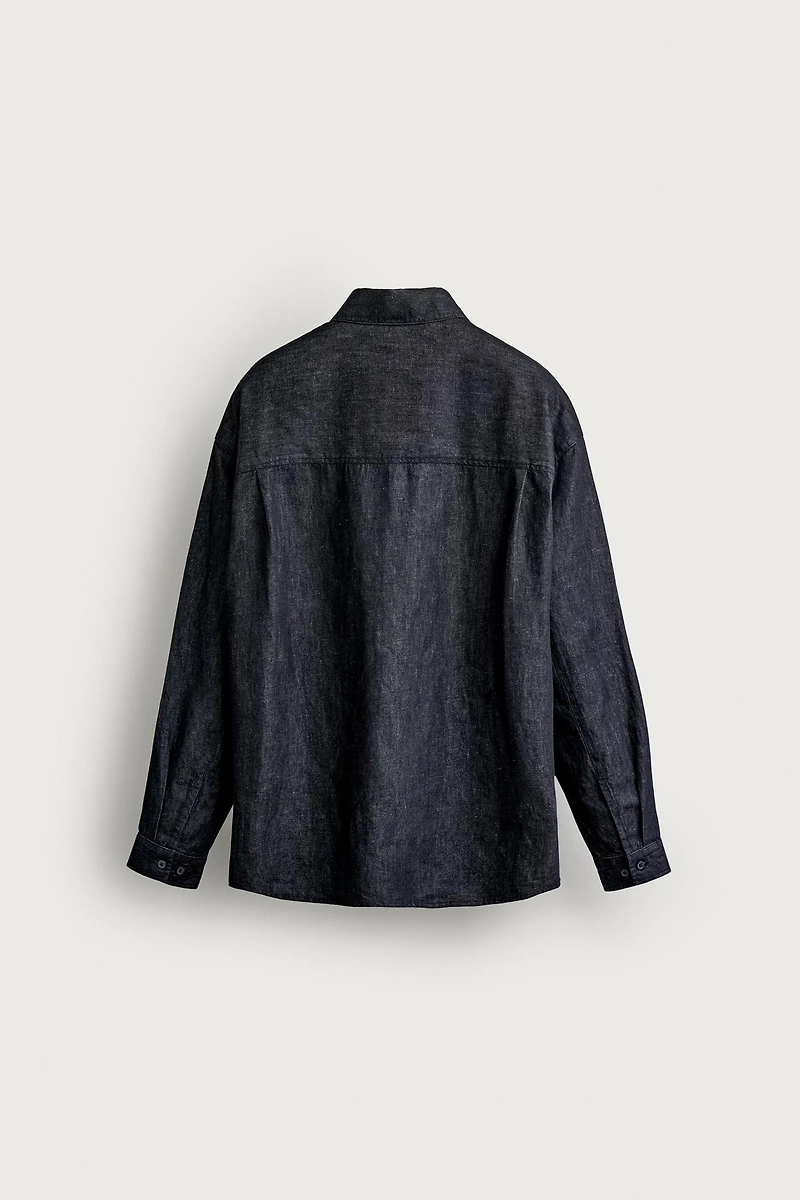 RELAXED FIT LIGHTWEIGHT DENIM SHIRT