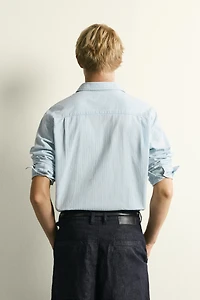 LIGHTWEIGHT STRIPED DENIM SHIRT