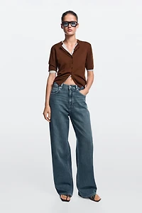 Relaxed wide-leg jeans