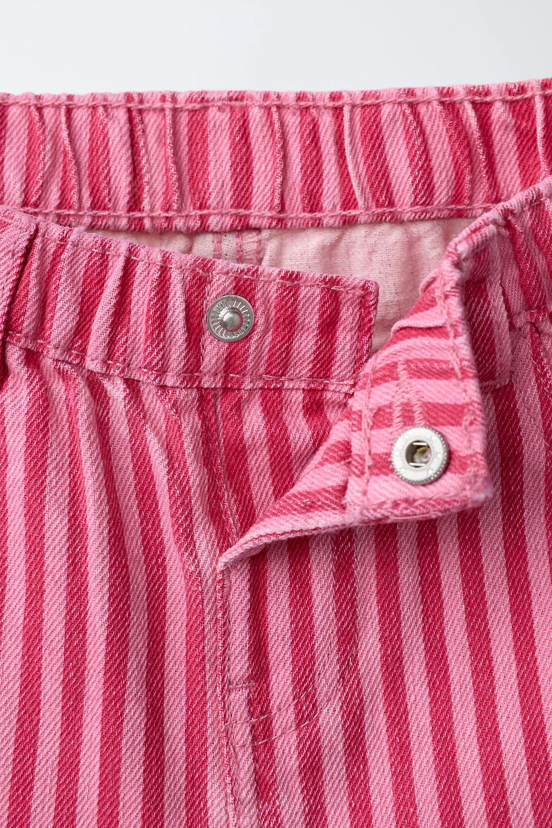 RUFFLED STRIPED CULOTTES