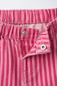 RUFFLED STRIPED CULOTTES