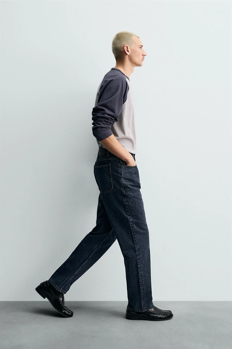 COTTON - WOOL STRAIGHT FIT JEANS