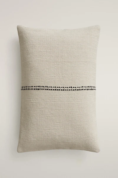 DOUBLE LINE THROW PILLOW COVER