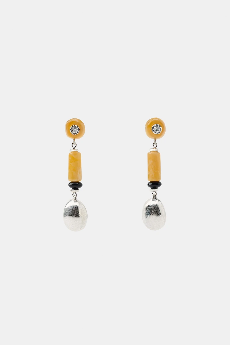 RESIN STONE EARRINGS