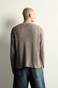 RELAXED FIT KNIT T-SHIRT