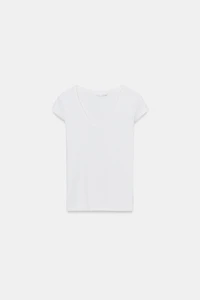 T-SHIRT COL PLONGEANT