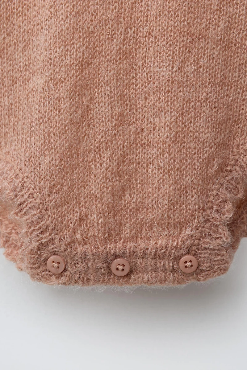 POINTELLE KNIT ROMPER