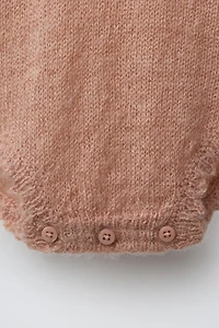 POINTELLE KNIT ROMPER