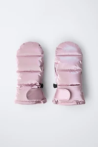 METALLIC WINDPROOF SKI COLLECTION MITTENS
