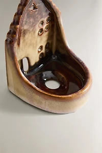 PHOTOPHORE CÉRAMIQUE MAISON ÉTOILE NOËL