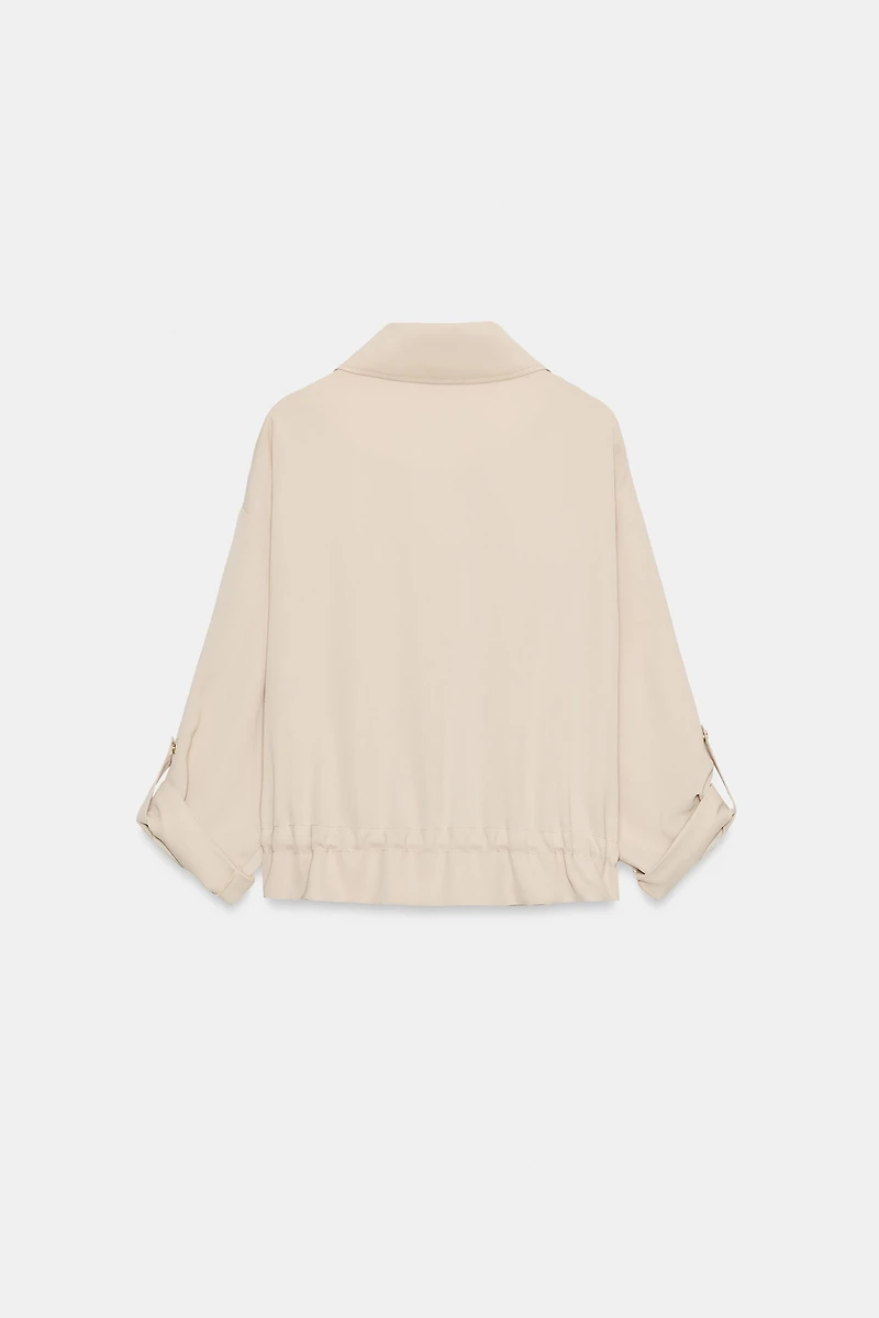VESTE SAFARI À MANCHES RETROUSSÉES